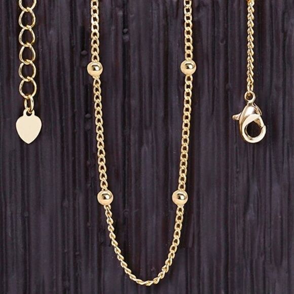 Set of two 18k Gold Choker Chain Necklaces - Picture 5 of 10